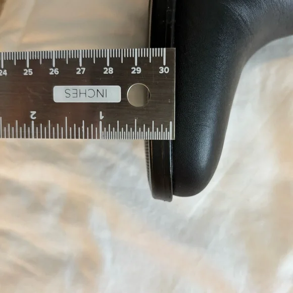 Naturalizer Black Heeled Genuine Leather Boots sz 8 Narrow Calf - Picture 11 of 13